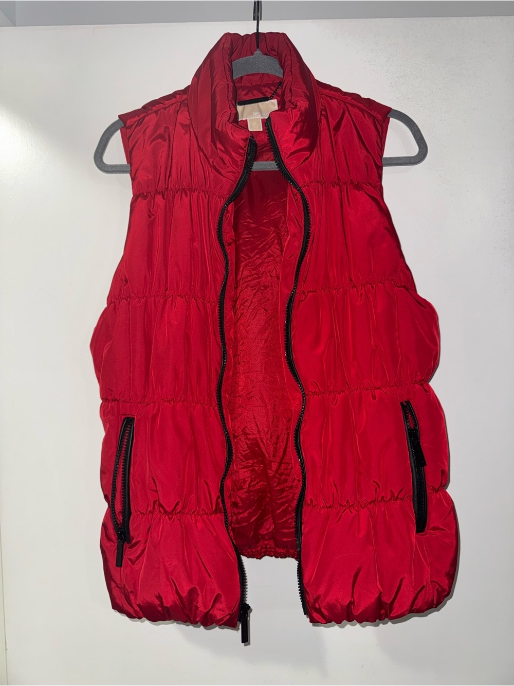 MICHAEL Michael Kors Red Quilted Puffer Vest